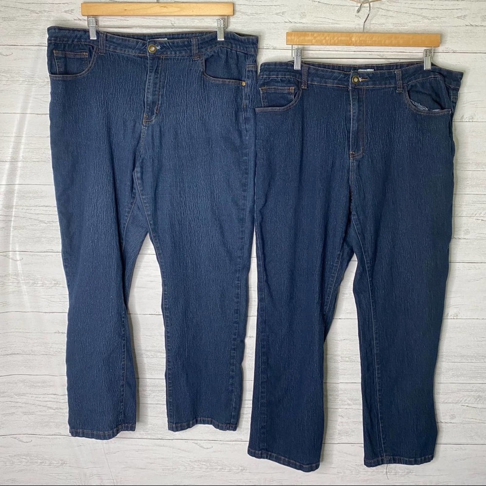 Fiorella chic 2 pairs of distress wash jeans